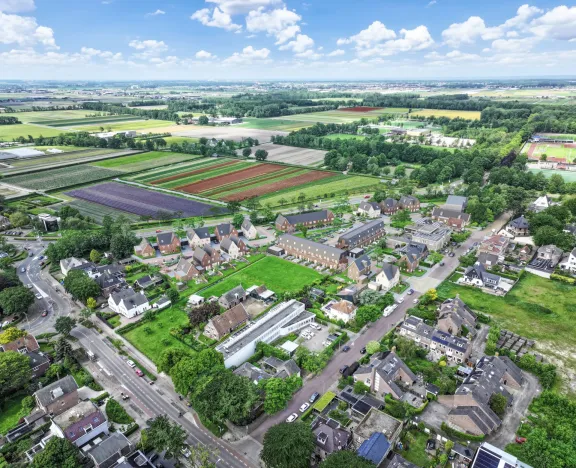 Nieuwbouwwijk De Viersteeg in Lisse, nieuwe woningen  bijna klaar voor vloer, raamdecoratie en gordijnen door Woonbasis.