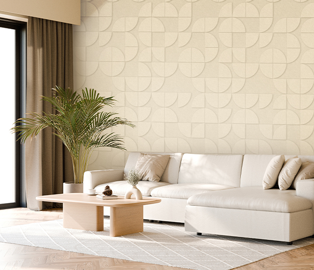 Decoratief en effectieve geluisdsreductie